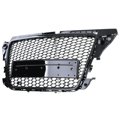 Griglia sportiva a nido d'ape nera lucida senza emblema aftermarket compatibile con Audi A3 8P 08-13