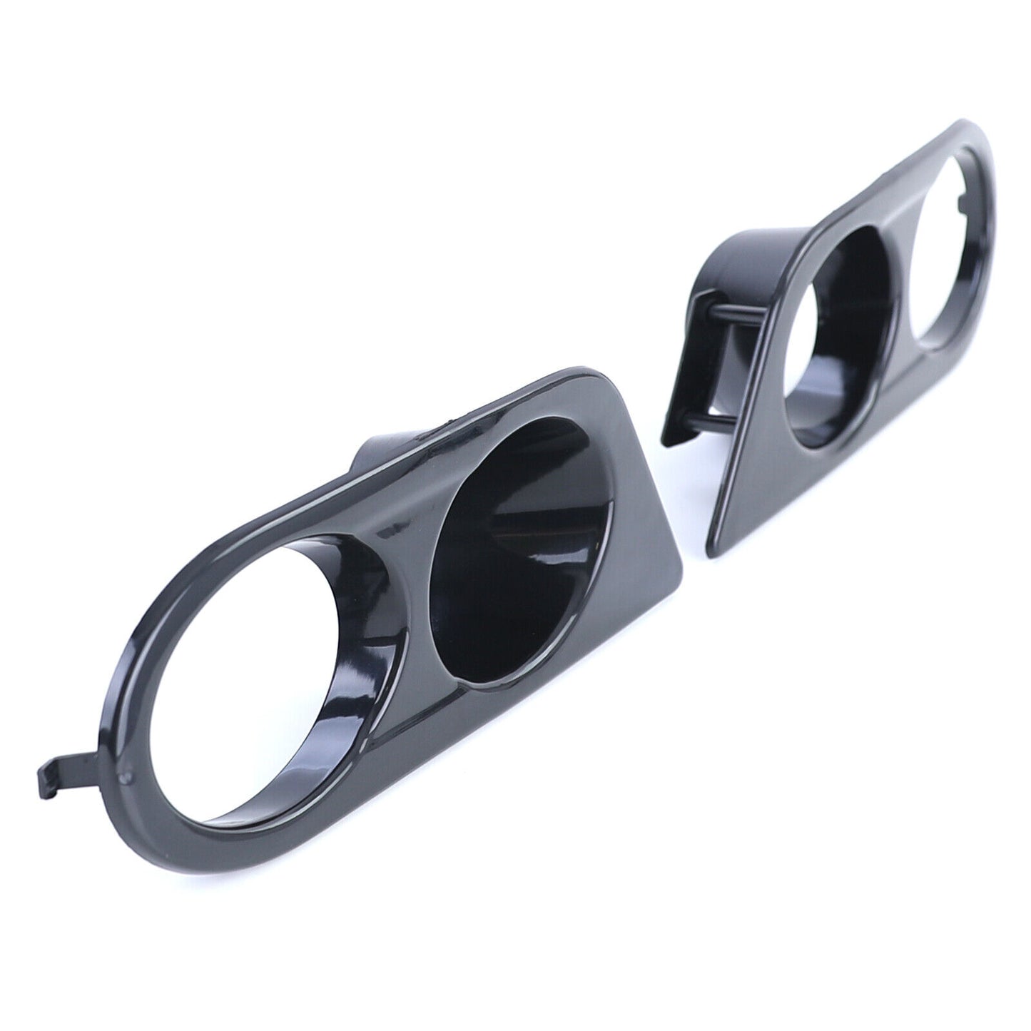 Pannelli decorativi fendinebbia paraurti nero lucido adatto per BMW Serie 3 E46-