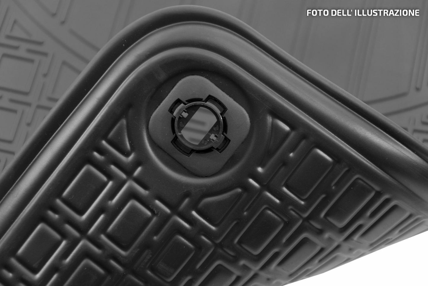 TAPPETI TAPPETINI AUTO IN GOMMA ADATTI PER FIAT PANDA 2003-2012