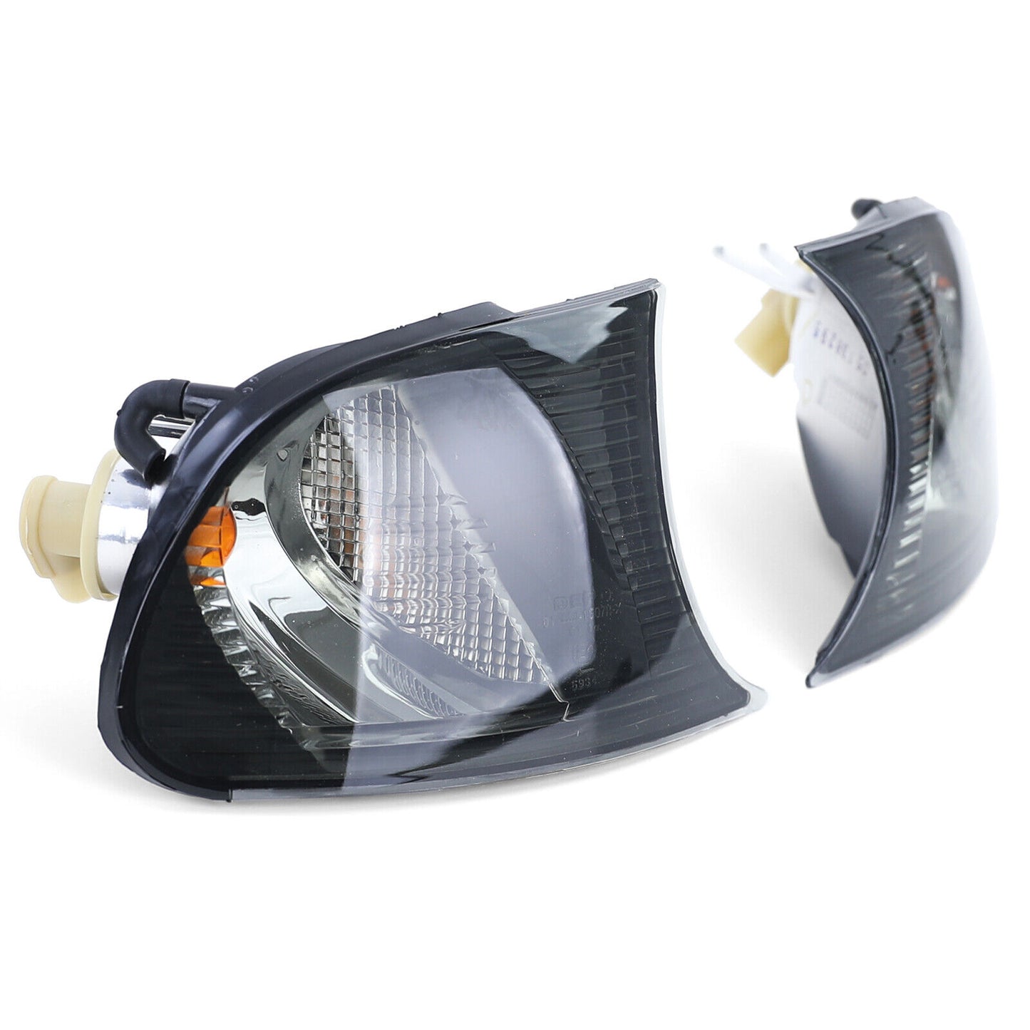 Indicatore di direzione in vetro trasparente fumè adatto per BMW Serie 3 01-03