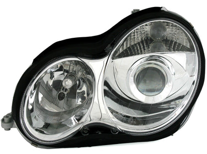 Chrome headlights set for Mercedes W203 C-Class by EAGLE EYES 