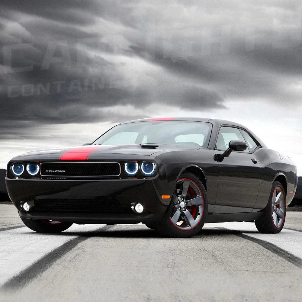 ⭐ART.2948 Fari Anteriori a LED + Lampadina D2S con Sequenziale Dodge Challenger⭐