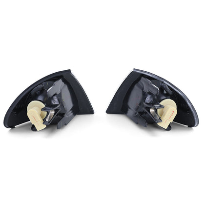 Indicatore di direzione in vetro trasparente fumè nero aftermarket compatibile con BMW Serie 3 E46  98-01