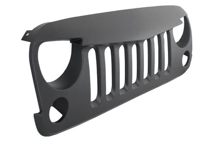 ✨Griglia Calandra per Jeep Wrangler Rubicon JK 07-17 Angry Look Nero opaco Gril✨