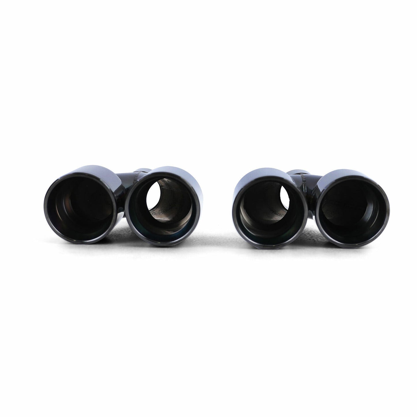 Terminali di scarico doppio tubo sport look nero adatto per BMW F10 F11 F12 F13