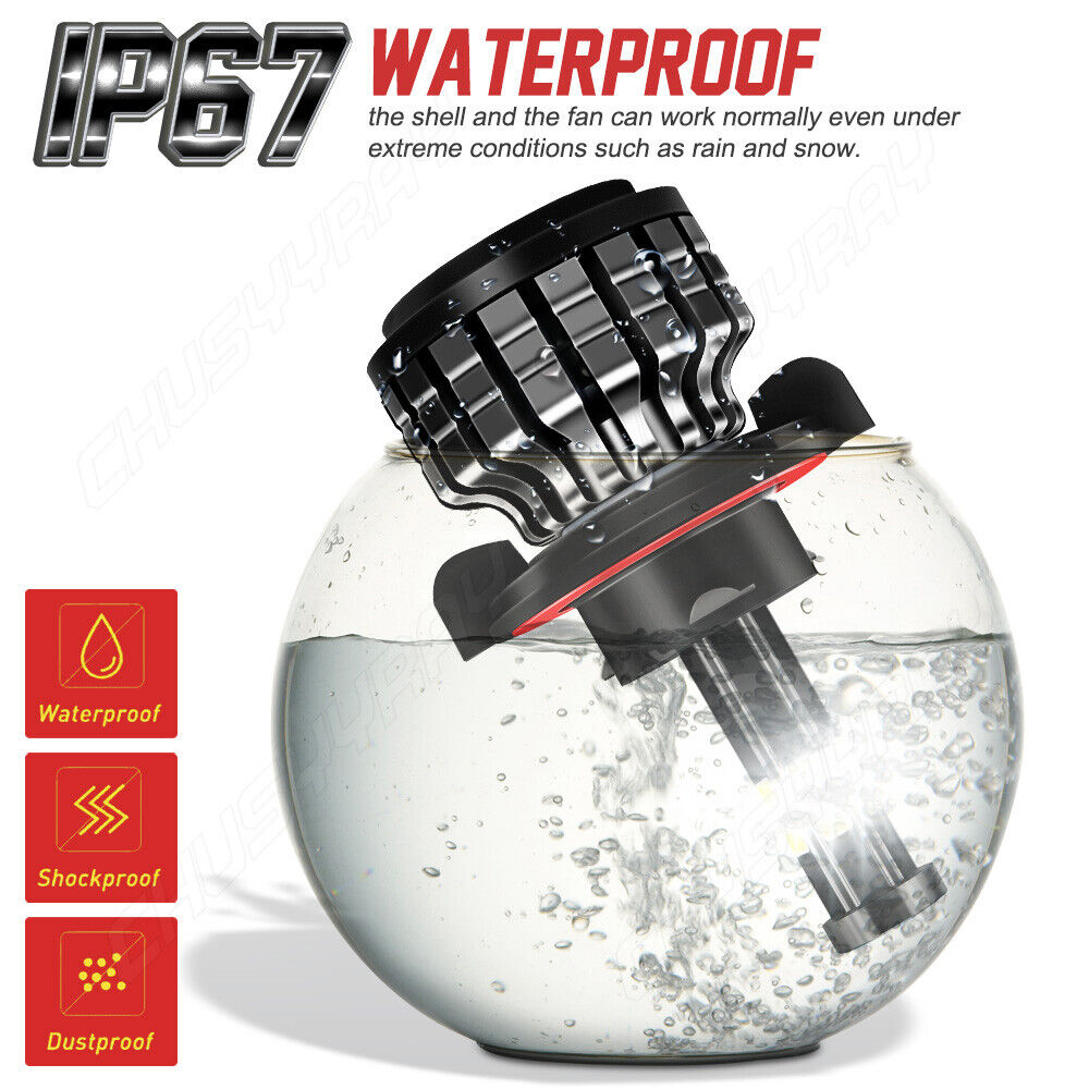 For 2006 2007 Mitsubishi Eclipse - 6000k LED Headlight Hi/Lo + Fog Light Bulbs 