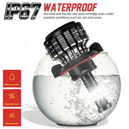 For 2006 2007 Mitsubishi Eclipse - 6000k LED Headlight Hi/Lo + Fog Light Bulbs 