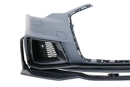 ⭐Paraurti Anteriore Griglia per Audi A6 C8 4K 18-2020 RS6 Design Calandra PDC⭐