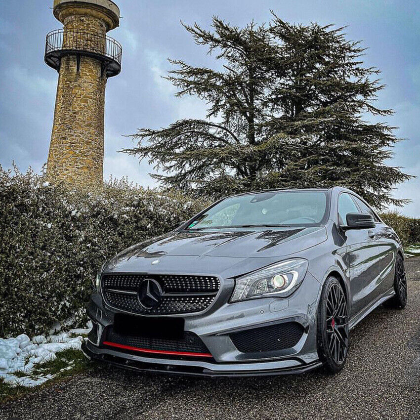 Adatto per Mercedes C117 X117 CLA con pacchetto AMG splitter spoiler anteriore