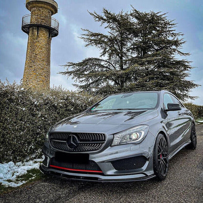 Adatto per Mercedes C117 X117 CLA con pacchetto AMG splitter spoiler anteriore