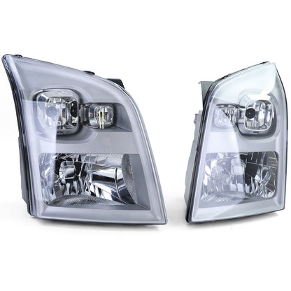 H4 headlights with left right servomotor pair for Ford Transit 06-14-