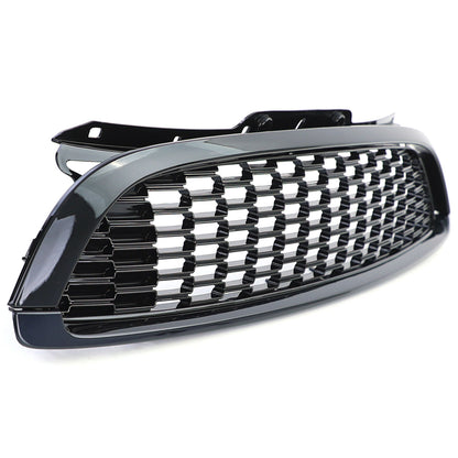 Gloss Black Sport Radiator Grille 3pcs for Mini Cooper R56 Cabrio R57 06-09 