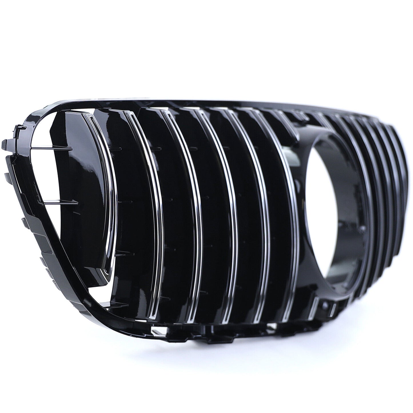Griglia del radiatore sportiva nera cromata aftermarket compatibile con Mercedes GLC X253 Coupé C253 15-19