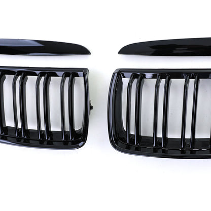 Griglia radiatore sportiva doppia barra performance lucida adatta BMW Serie 3