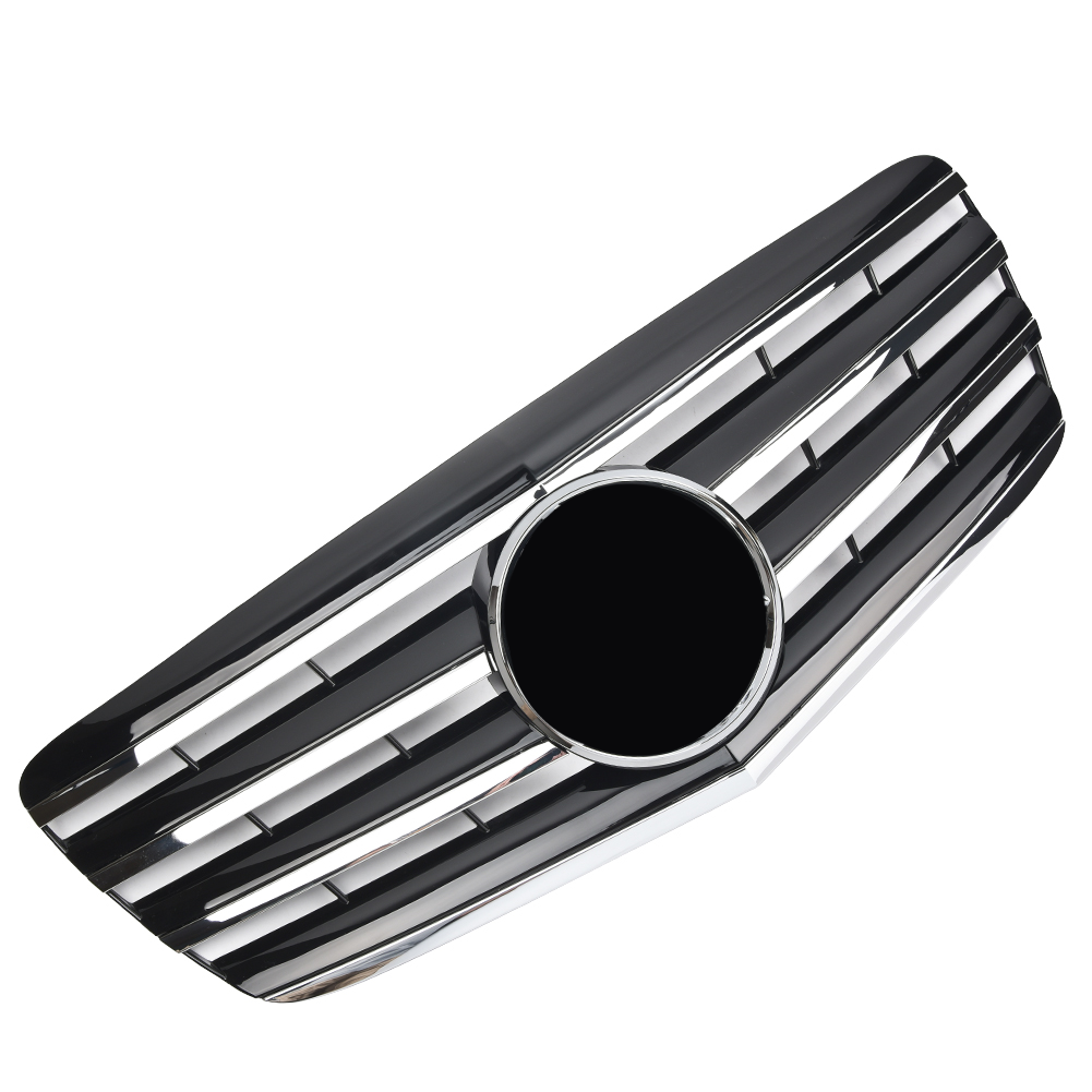 Griglia sportiva per Mercedes W211 S211 E 2006-2009 cromata nera Look AMG
