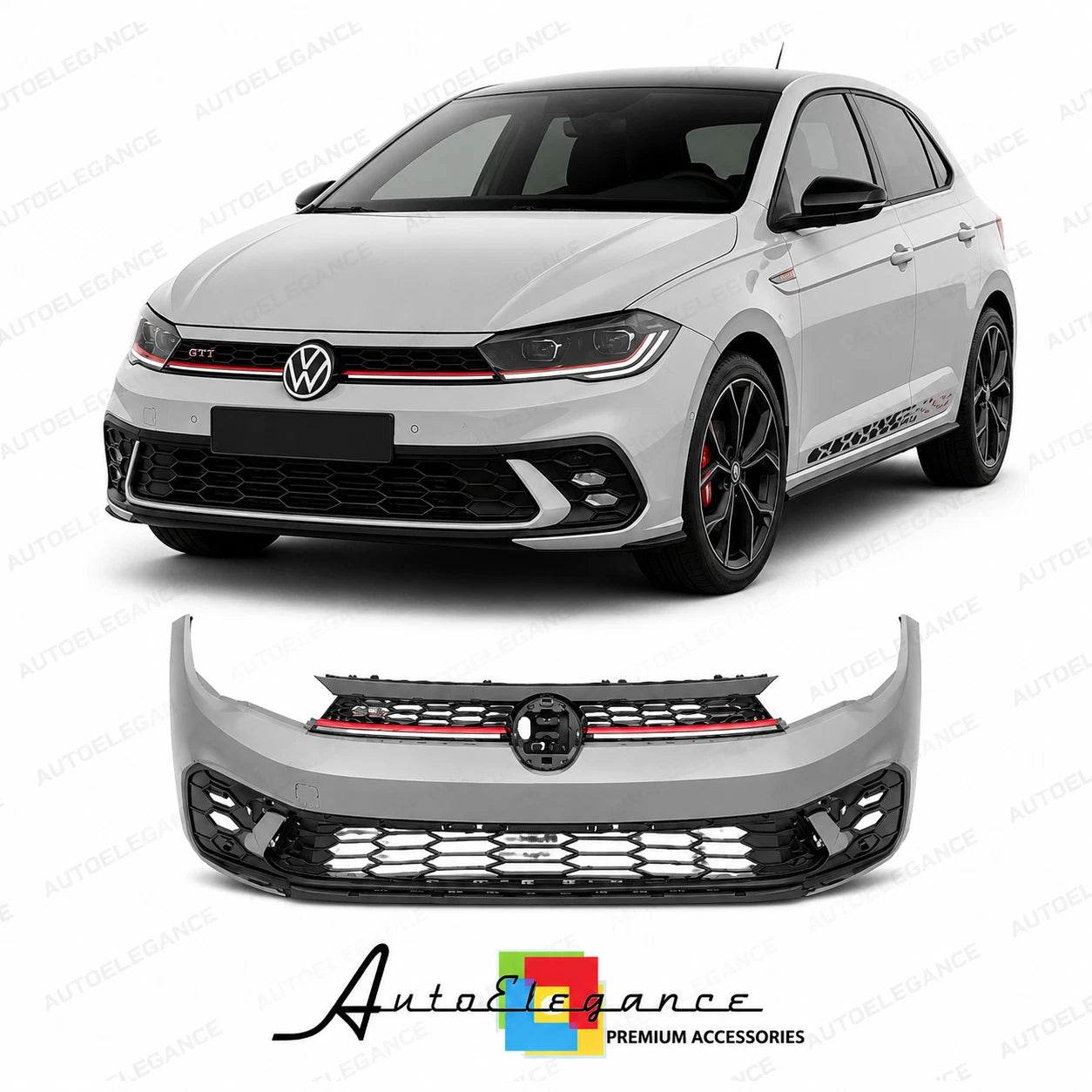 PARAURTI ANTERIORE VOLKSWAGEN VW POLO 22- LOOK GTI