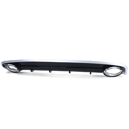 Rear Diffuser with Exhaust Tips for Audi A4 B8 Facelift 11-15 