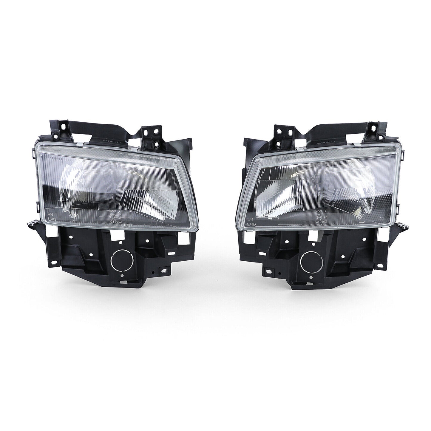 Pair of H4 Black Smoke Headlights for VW Bus T4 Caravelle Multivan 96-03 