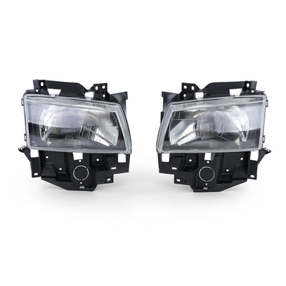 Pair of H4 Black Smoke Headlights for VW Bus T4 Caravelle Multivan 96-03 