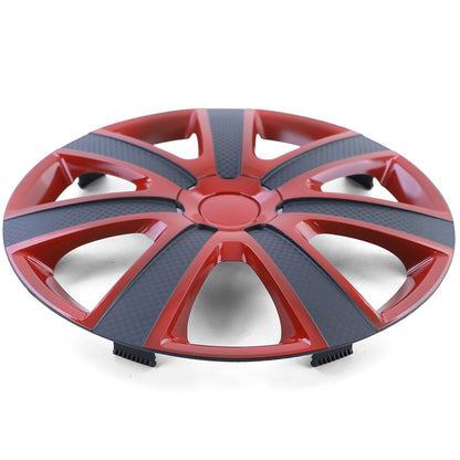 Copricerchi Tenzo-R IX per cerchi in acciaio 15"" rosso carbon