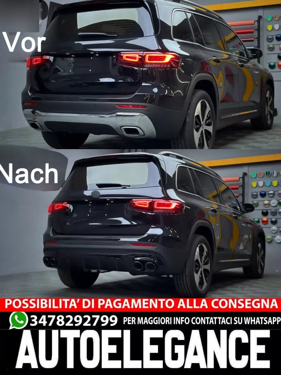 Diffuser suitable for Mercedes GLB Class X247 W247 N- 