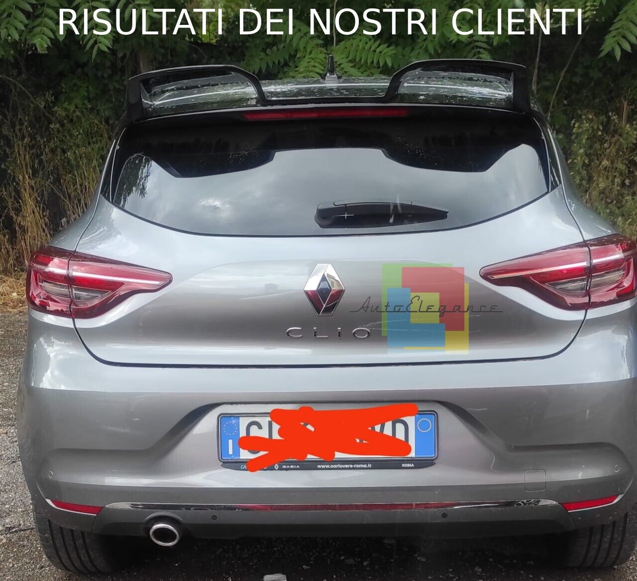 SPOILER ADATTO PER RENAULT CLIO 5 V 2019+ GREZZO CUP