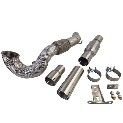 Downpipe racing con catalizzatore e protezione termica per Audi A3 8V 1.8 TFSI
