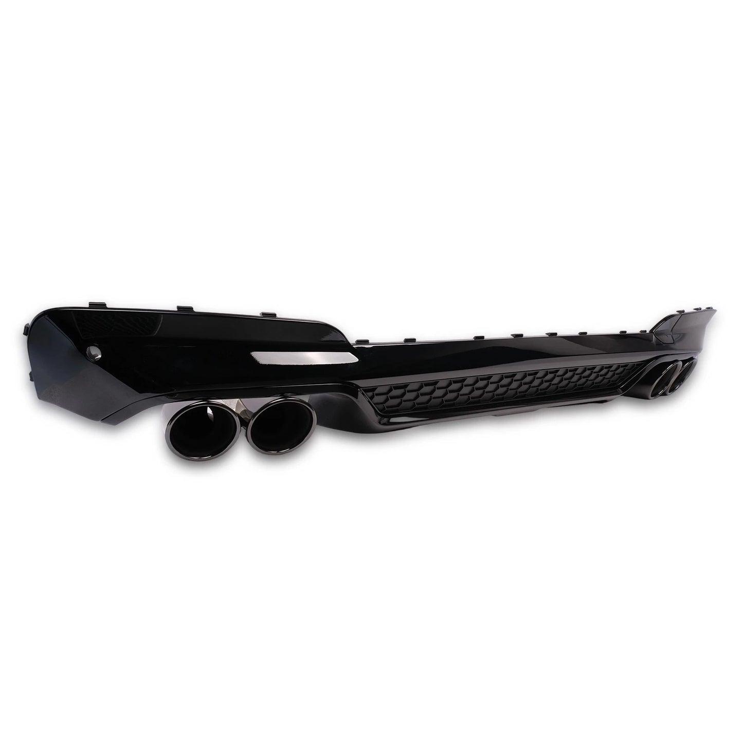 👉ART.10444 Diffusore Posteriore Nero Lucido con Terminali Per BMW X3 G01 17-21👈