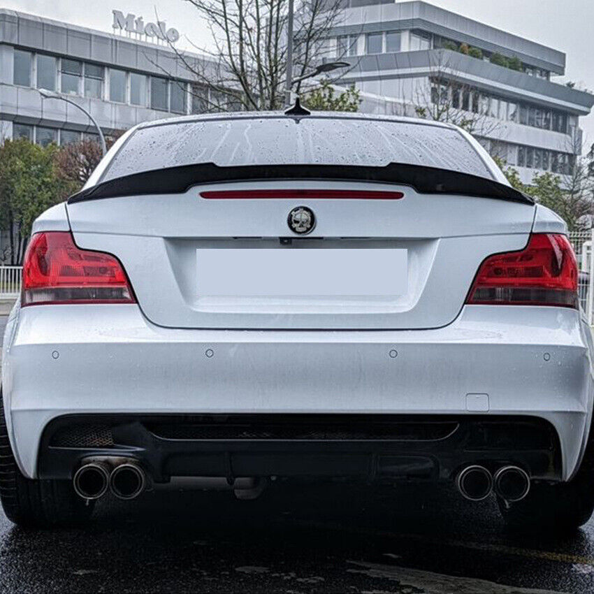 Per BMW E82 Coupé LCI (facelift) nero lucido spoiler labbro spoiler