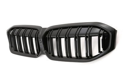 ADATTO PER BMW SERIE 3 G20 G21 LCI GRIGLIA DOPPIA BARRA NERO LUCIDO
