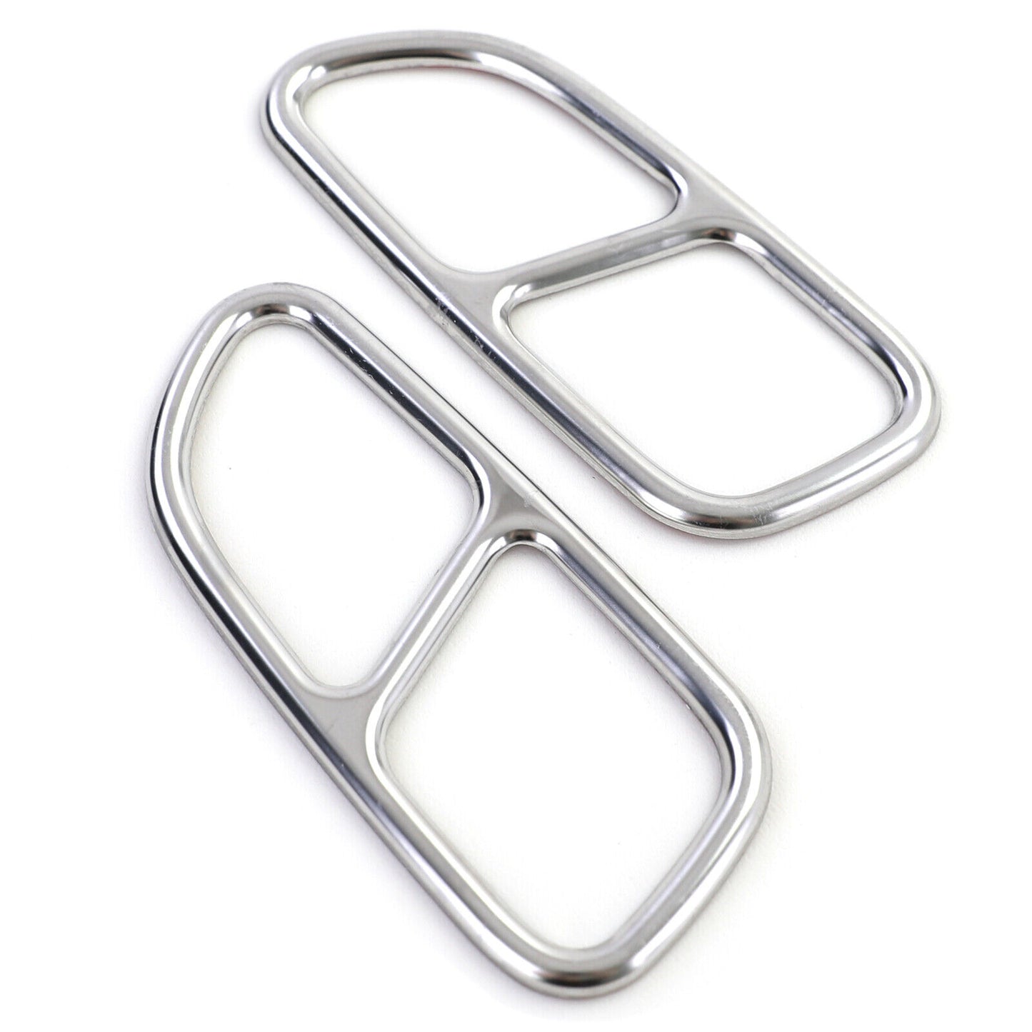 Terminale di scarico cromato 4 tubi ottici aftermarket compatibile con Mercedes SLK R171 08-11