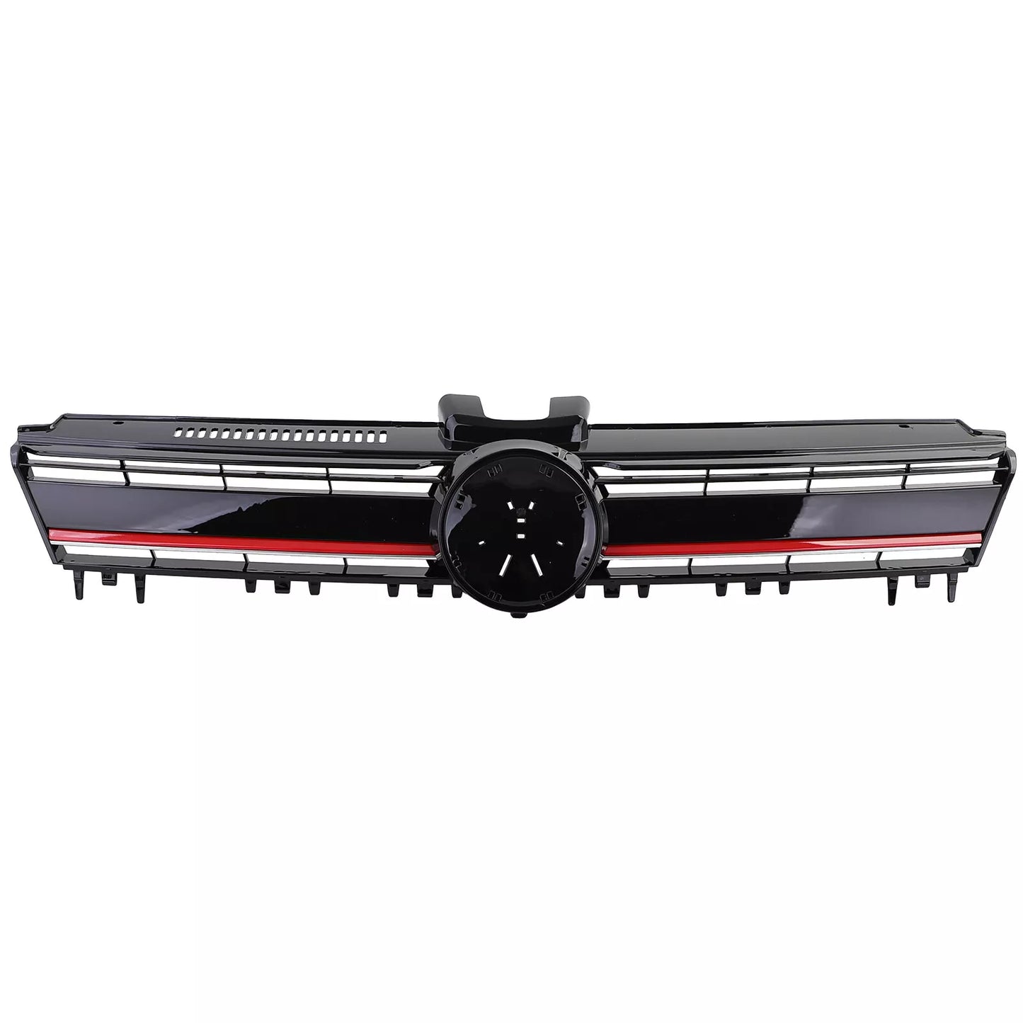 💎Performance Grille Gloss Black with Red Stripe for VW Golf 7 + GTI 12-17💎