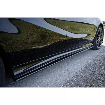 🔥SOTTO Minigonne Laterali in ABS Nero Lucido per Mercedes Classe A W176 AMG🔥
