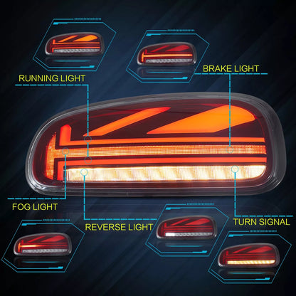 ⭐ART.2933 Fanali Posteriori a LED Rossi con Animazione –Mini Cooper Clubman F54⭐