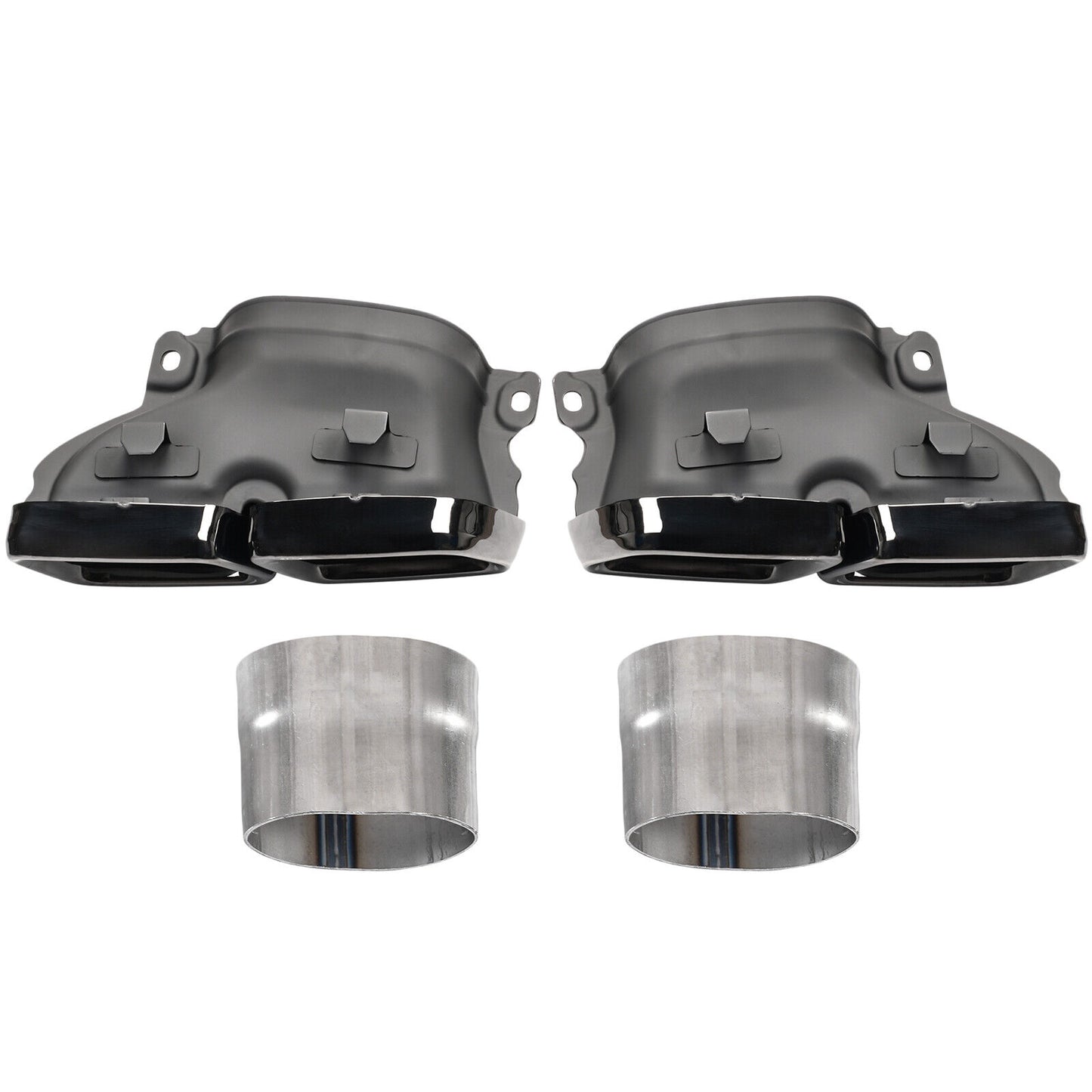 Diffusore posteriore doppio tubo adatto per Mercedes GLE C292 pacchetto nero