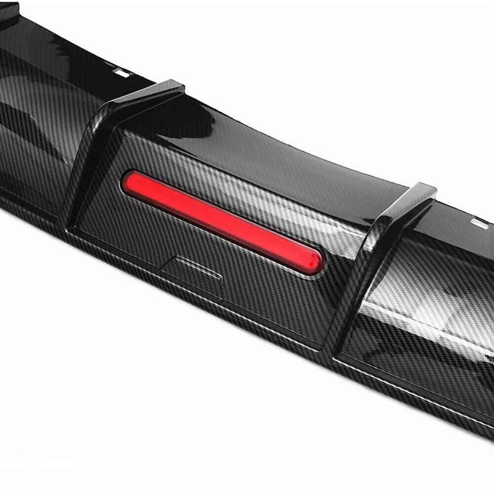 ⭐Carbon Fiber Diffuser Fit For VW Golf GTD GTI TSI TDI MK7.5⭐
