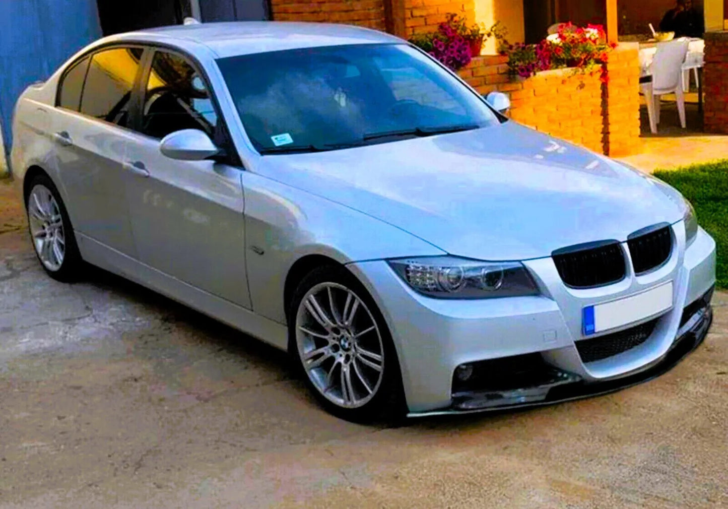 ✨Splitter Nero Lucido Adatto per BMW Serie 3 E90 E91 PRE-LCI M Sport 2004-2008✨
