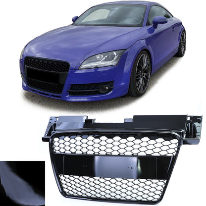 Griglia radiatore a nido d'ape senza emblema nero lucido per Audi TT 8J