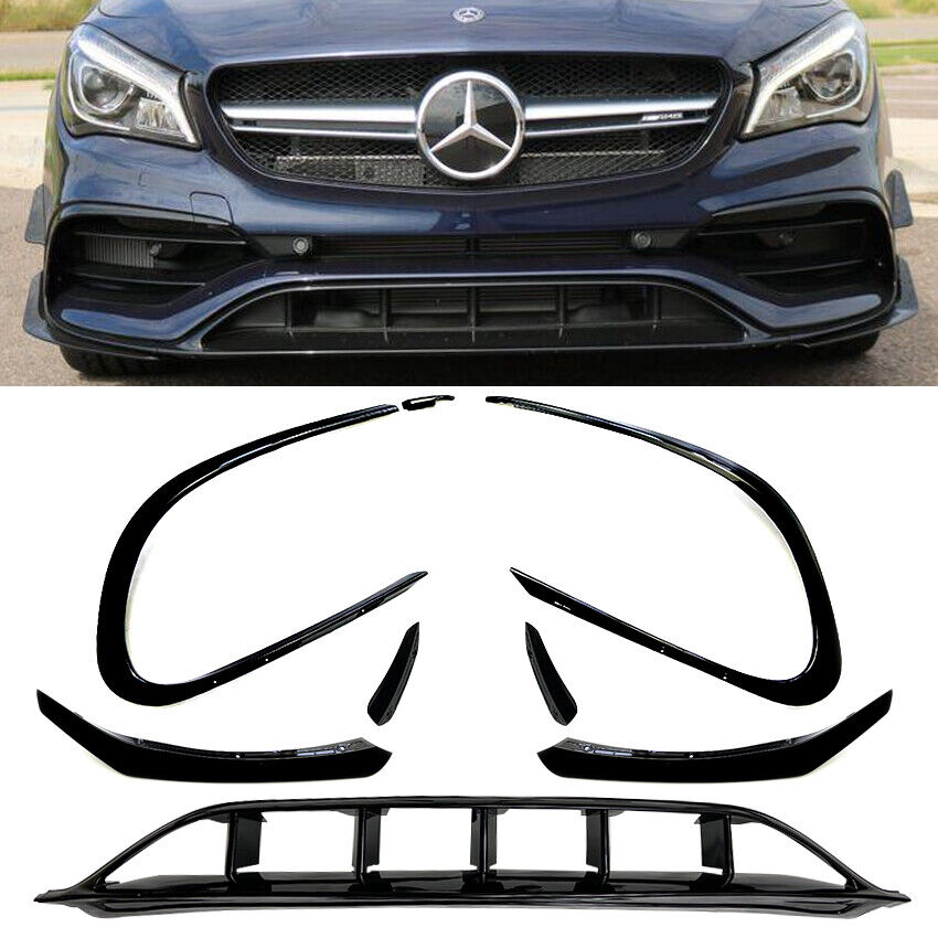 Adatto per MERCEDES C117 CLASSE CLA SPOILER ANTERIORE LIFTING SPOILER ANTERIORE