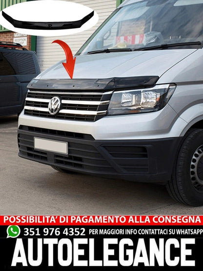 Bonnet Protector + Splitter suitable for VW Volkswagen Crafter MK2 / MAN TGE MK1 Prefacelift 2017+ (PROMO)