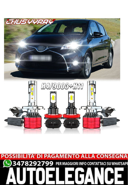 led bulb kit suitable for Toyota Yaris 4Dr Sedan 2007-2019 