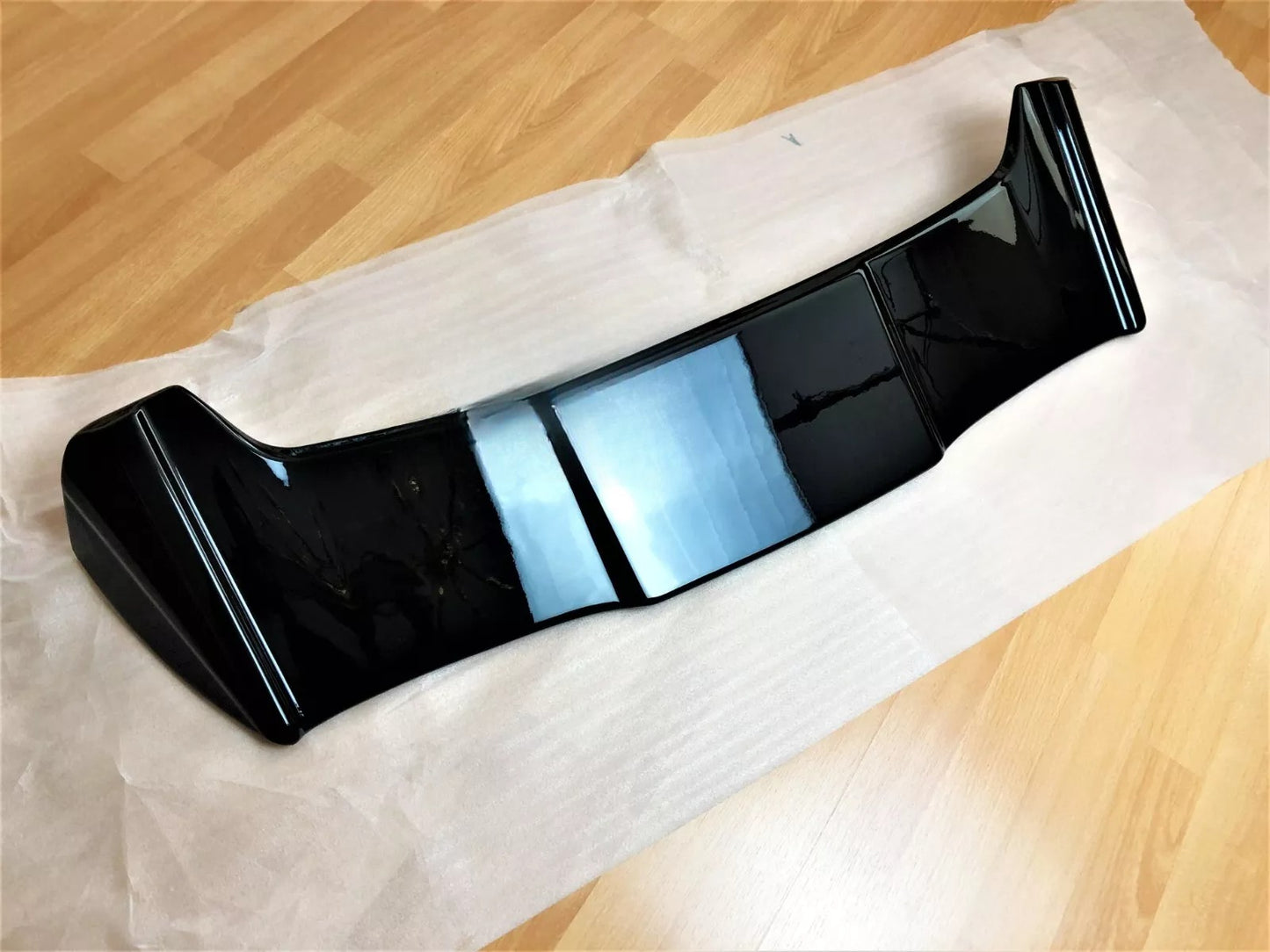 ⚡Glossy Black Spoiler Suitable For Polo MK4 9N Batman Style Wing Lip 20⚡ 