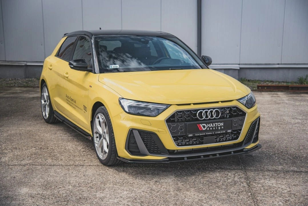 💕Splitter adatto per AUDI A1 S-LINE GB nero lucido 💕