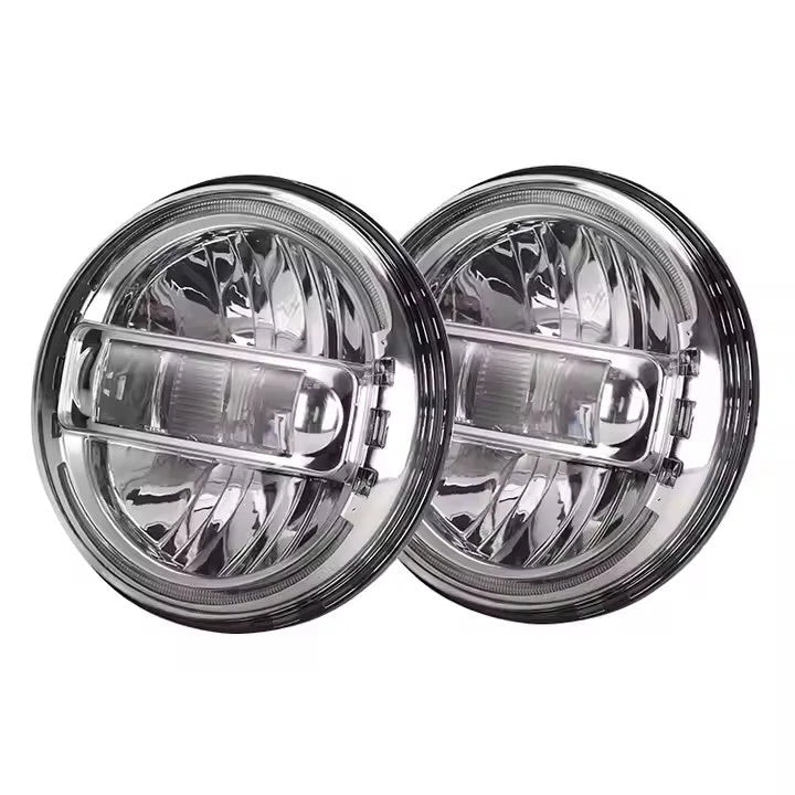 🔥Coppia Fari LED 7" Argento E24 – Volkswagen Golf MK2🔥
