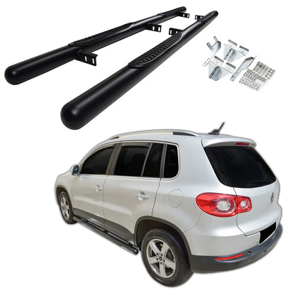 🔥ART.8585 BARRE LATERALI PEDANE INOX ADATTO PER VW TIGUAN 2007-2015🔥