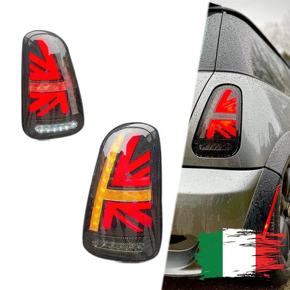 🔥E9 – Coppia Fanali Posteriori LED Neri – Mini Cooper R50 / R52 / R53🔥