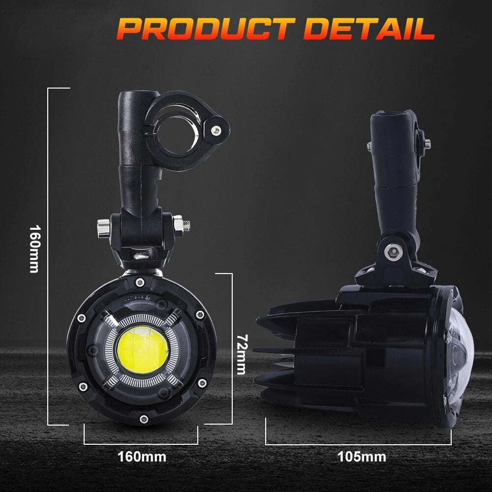 🔥Coppia Luci Ausiliarie LED – BMW GS1200 LC / ADV, F800, F700🔥