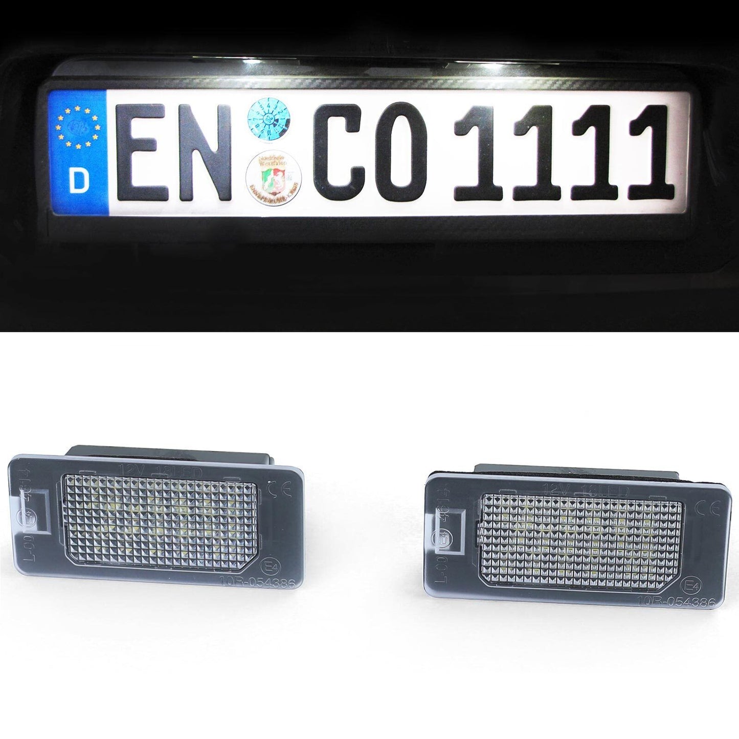 Illuminazione targa a LED bianca 6000K adatta per BMW Serie 5 E39 E60 berlina-