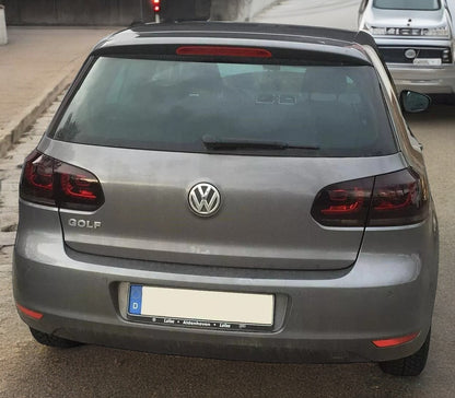 FANALI POSTERIORI LED PER VW GOLF 6 5K1 08-12 ROSSO FUMO ORIGINALI R-LOOK FANALI POSTERIORI