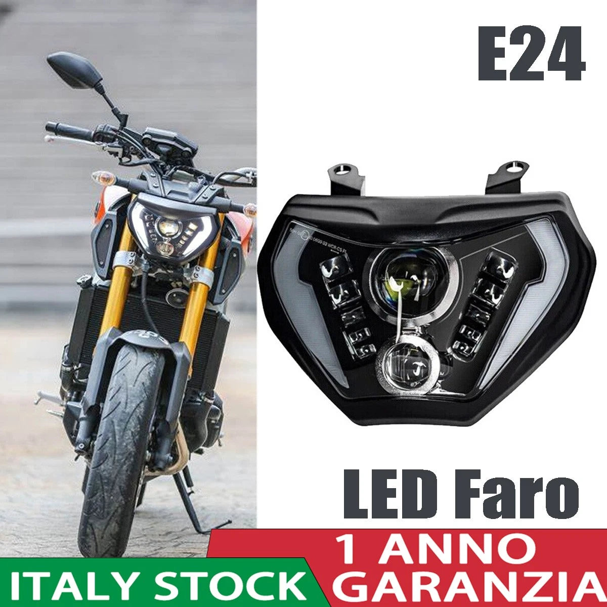 🔥Faro LED E24 – Yamaha MT-07 / MT-09 / FZ-09🔥